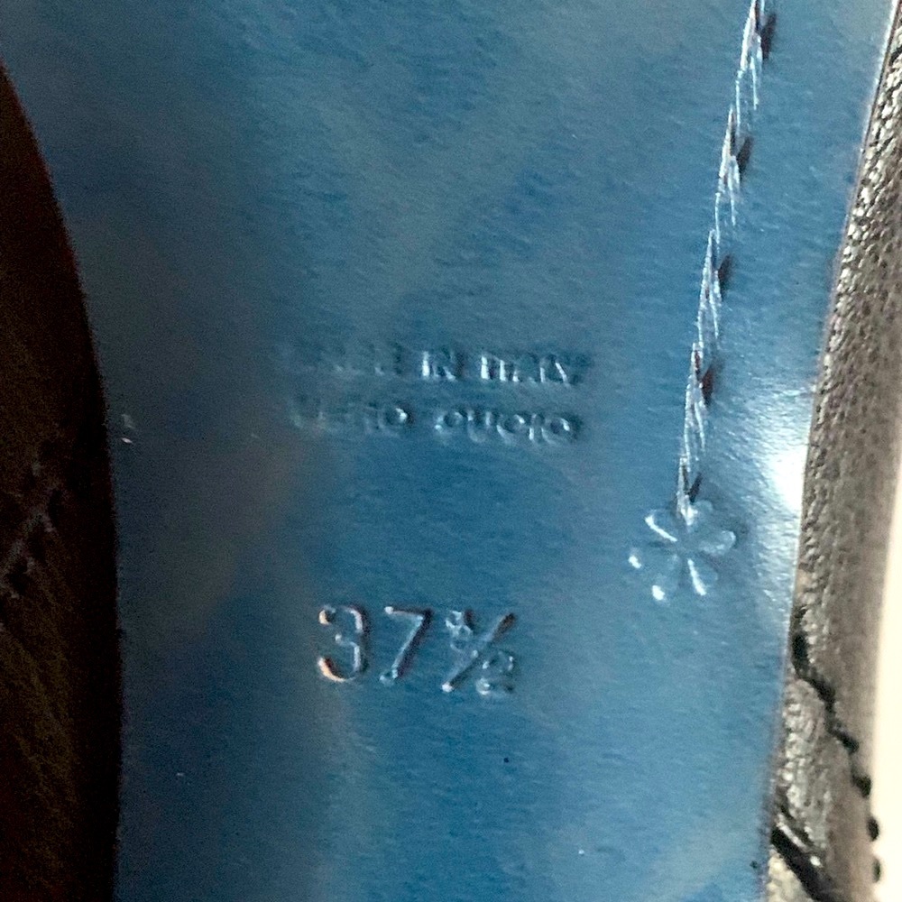 CoSTUME NATIONAL Leather Booties 37.5/A Italy - Picture 7 of 9